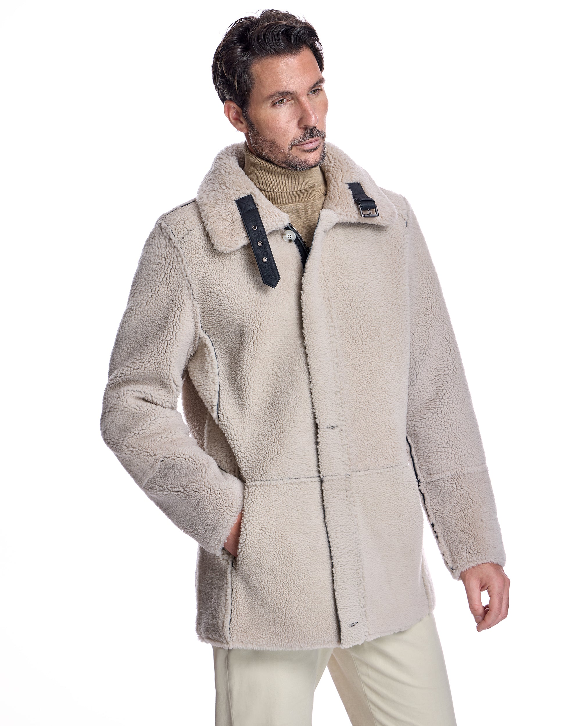 MEN'S SHEARLING LAMB COAT