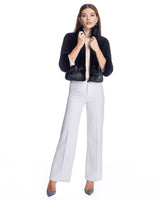 Sheared Mink Bolero With Long Hair trim