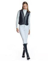 Quilted Leather Vest- Maximilian