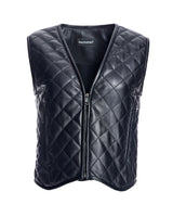 Quilted Leather Vest- Maximilian