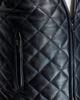Quilted Leather Vest- Maximilian