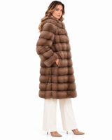Maximilian One-of-a-Kind 37" Lavender Dyed Russian Sable Coat