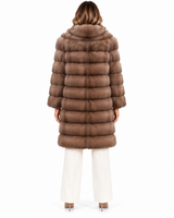 Maximilian One-of-a-Kind 37" Lavender Dyed Russian Sable Coat