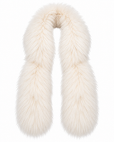 Maximilian 3.5"x41" Off White Dyed Finnish Raccoon Scarf