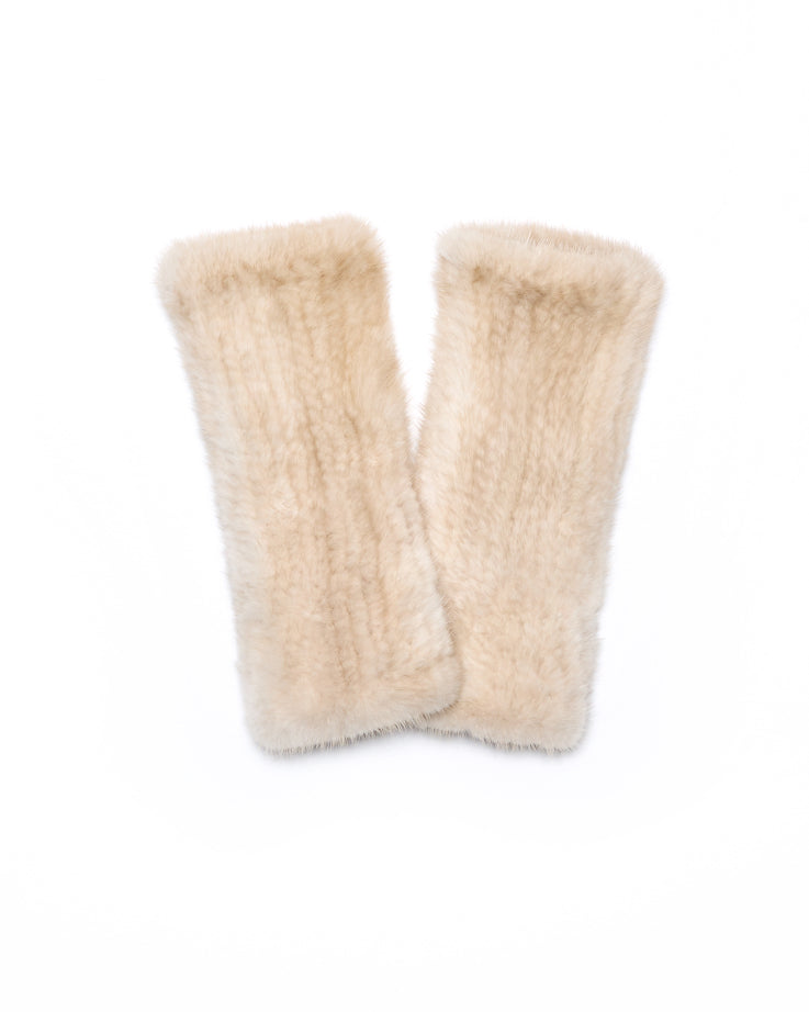 Knitted Mink SectionGloves