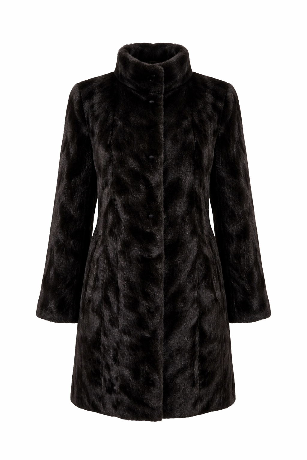 Archive & Vintage 34" Black Sculptured Mink Coat