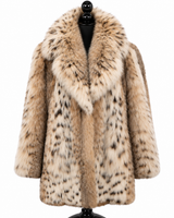 Archive & Vintage 29" Natural Lynx Jacket with Notch Collar