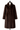 Archive & Vintage Dark Brown Plucked Mink Reversible Coat -49"