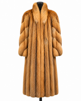 Archive & Vintage 50" Natural Gold Fox Coat