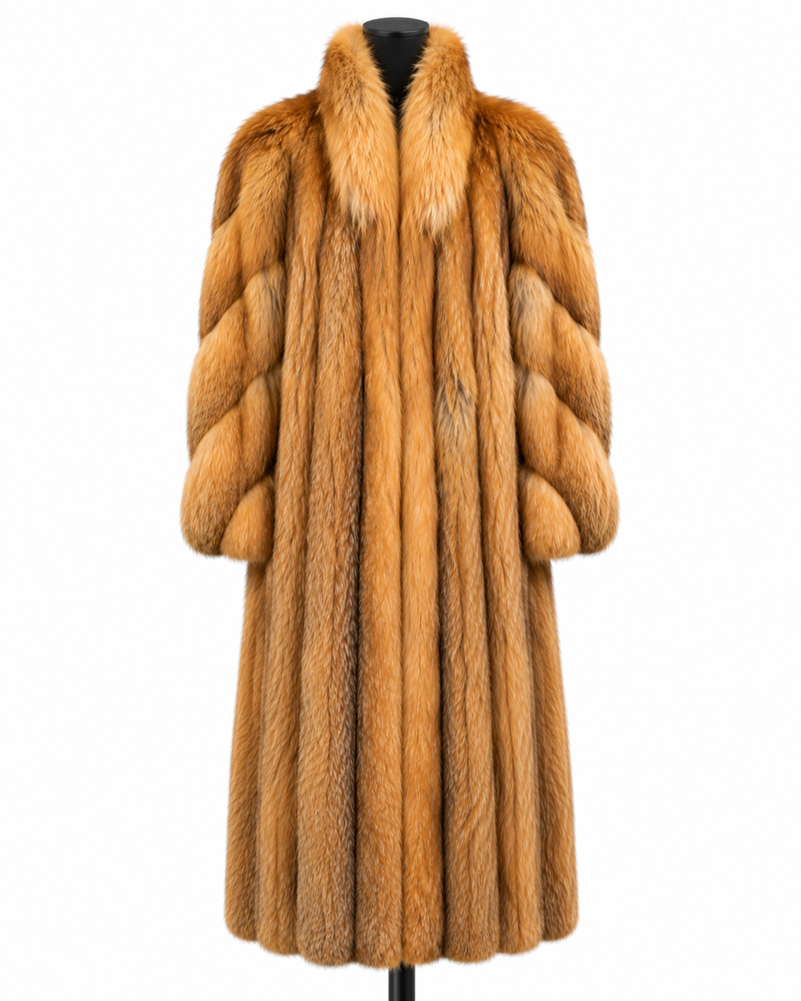 Archive & Vintage 50" Natural Gold Fox Coat