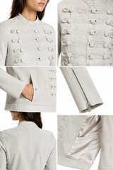 Maximilian Women's Suede Military Jacket