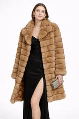Golden Tortora Russian Sable Coat -39"