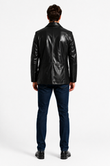 Men's Leather Blazer- Maximilian