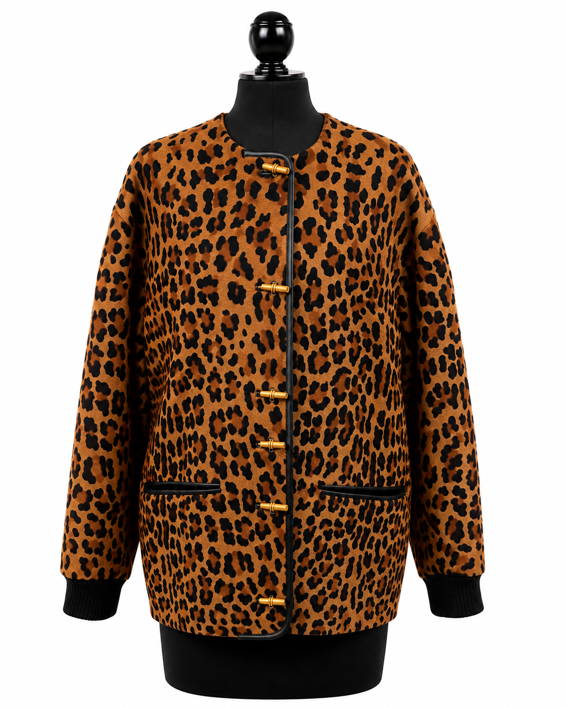 Archive & Vintage 29" Animal Print Caf Skin Jacket