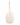 Off White Bleached Fox Muff Bag with Leather Strap
