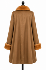 Archive & Vintage 35" Whiskey Mink Swing Coat -Fully Reversible