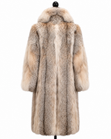 Archive & Vintage 44" Canadian Lynx Fur Coat with Notch Collar