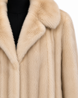 Archive & Vintage 38" Azurine Mink Coat with Notch Collar