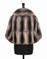 Archive & Vintage Natural Chinchilla 19" Capelet