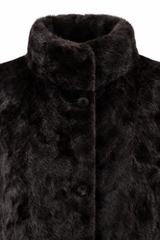 Archive & Vintage 34" Black Sculptured Mink Coat