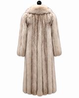 Archive & Vintage 46" Blue Fox Coat with Wing Collar