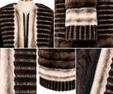 Archive & Vintage 39" Famous Designer Multimedia Collarless Coat