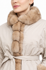 Tortora Dyed Russian Sable Reversible Jacket-29"