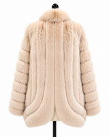 Archive & Vintage Design 29" Blush dyed Fox Oversized Jacket