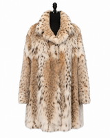 Archive & Vintage 37" Lynx Coat with Notch Collar