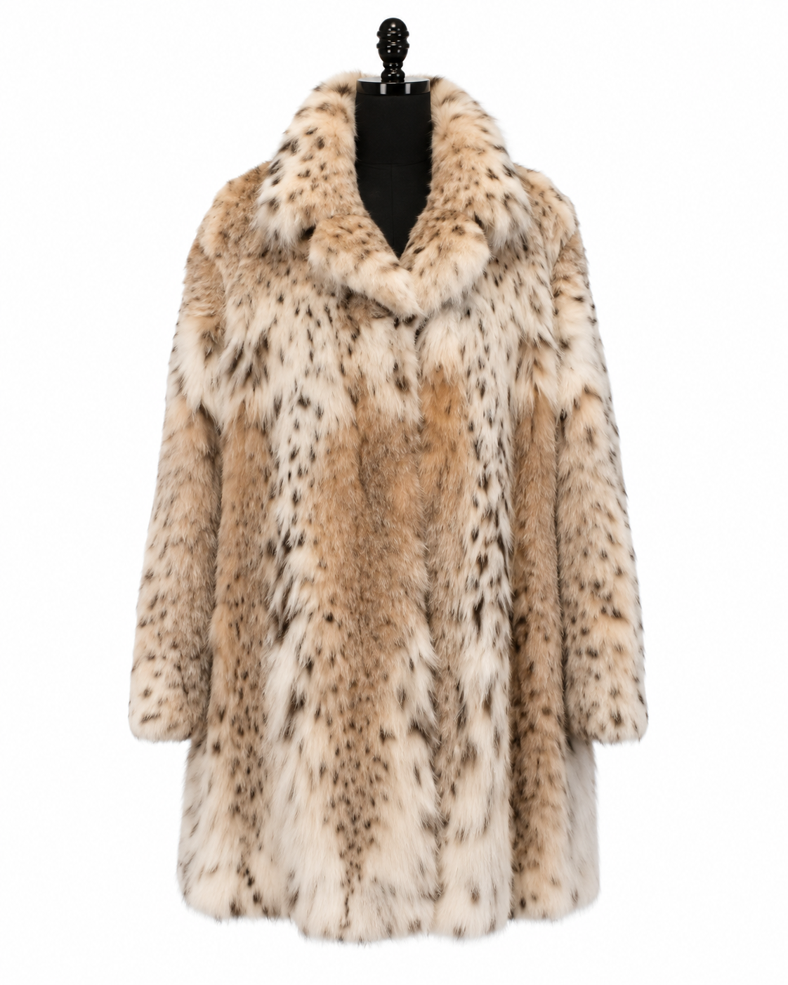 Archive & Vintage 37" Lynx Coat with Notch Collar