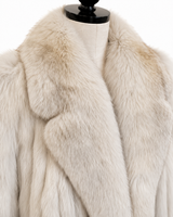 Archive & Vintage 29" Blue Fox Jacket with Notch Collar