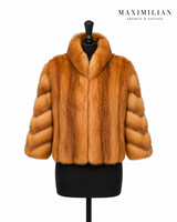 Archive & Vintage 20" Natural Red Fox Bolero