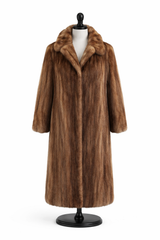 Archive & Vintage Mink Coat with Notch Collar-42"