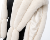 Archive & Vintage Off White Fox Stole with Tails