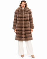 Maximilian One-of-a-Kind 37" Lavender Dyed Russian Sable Coat