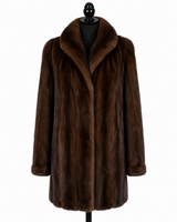 Archive & Vintage 33" Natural Mahogany Jacket with Wing Collar