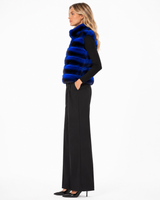 Maximilian 19" Cobalt Blue dyed Chinchilla Vest