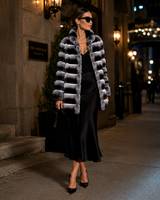 Maximilian Lux 32" Chinchilla Fur Coat