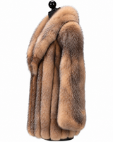 Archive & Vintage 29" Crystal dyed Fox Jacket with Shawl Collar