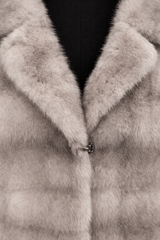 Archive & Vintage Silver Grey Mink Vest- 19"