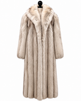 Archive & Vintage 46" Blue Fox Coat with Wing Collar