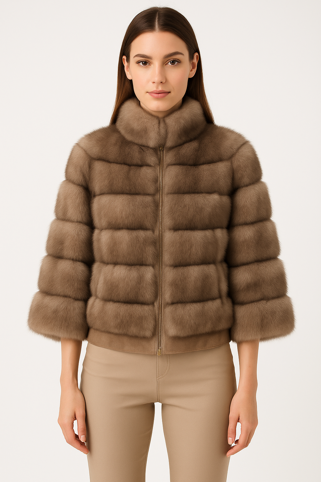 Horizontal Sable Jacket