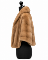 Archive & Vintage Pastel Mink Stole -17" Back/ 22"Front