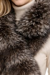 Silver Fox Pull Thru Scarf
