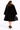 Plus Size Blackglama Mink Swing Coat with Barguzin Sable Tuxedo Collar-39"