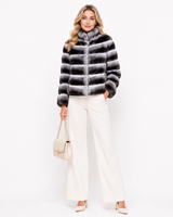 Maximilian Lux Chinchilla Fur Bolero Jacket