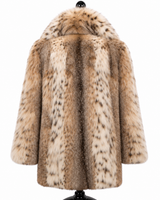 Archive & Vintage 29" Natural Lynx Jacket with Notch Collar