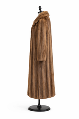 Archive & Vintage Mink Coat with Notch Collar-42"