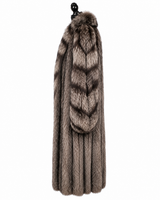 Archive & Vintage 51" Natural Silver Fox Coat