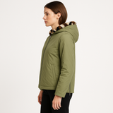 Reversible Dyed Mink Sections Hoodie Jacket